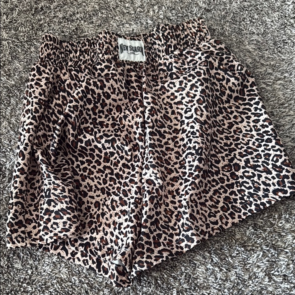 Leopard Print Women's Shorts